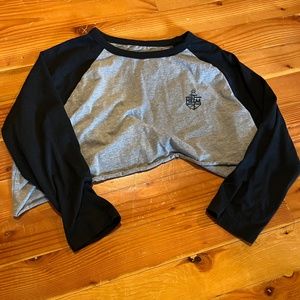 Helm cropped long sleeve shirt